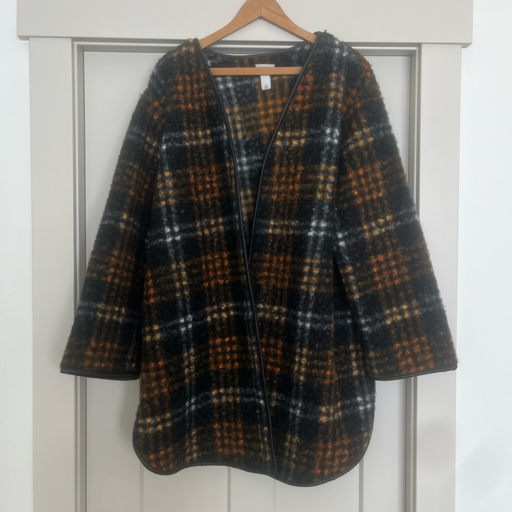 Plaid Women's Jacket - Black, Brown, White